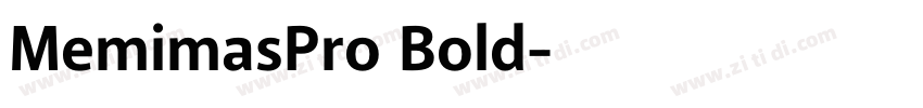 MemimasPro Bold字体转换